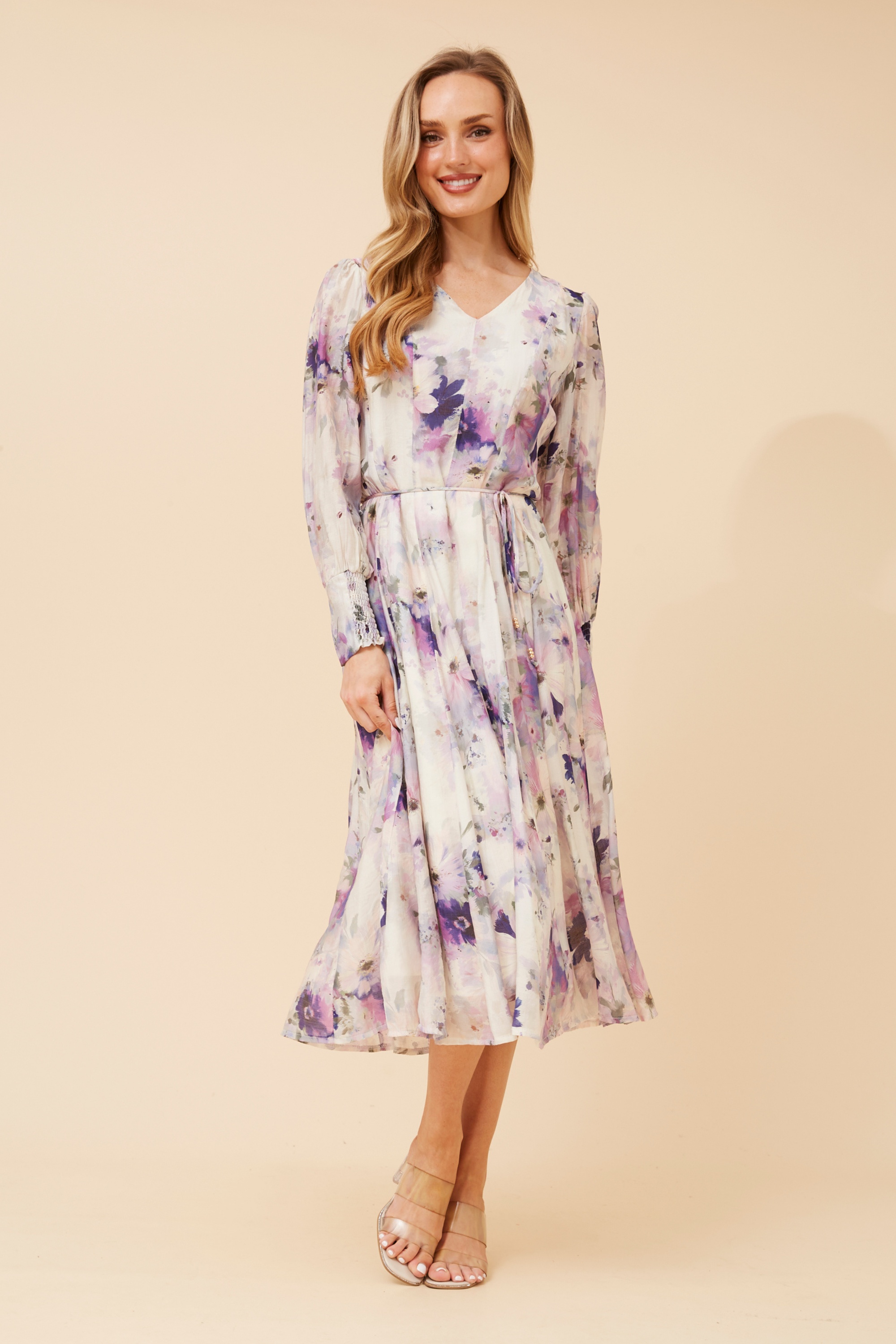 JANAE FLORAL MIDI DRESS