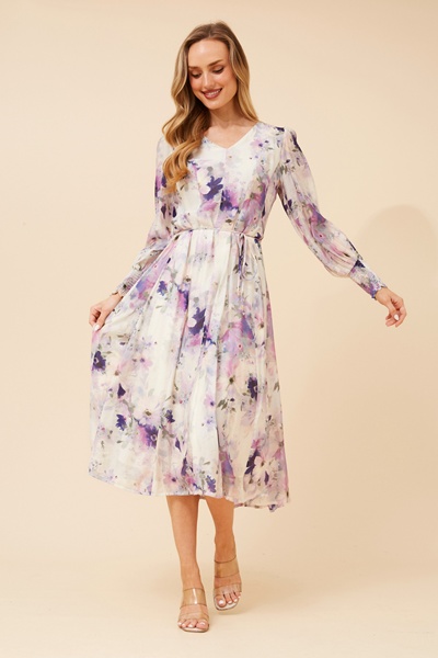 JANAE FLORAL MIDI DRESS