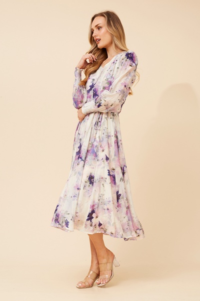 JANAE FLORAL MIDI DRESS