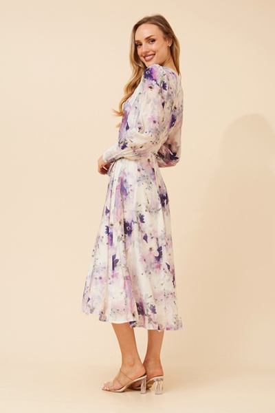 JANAE FLORAL MIDI DRESS