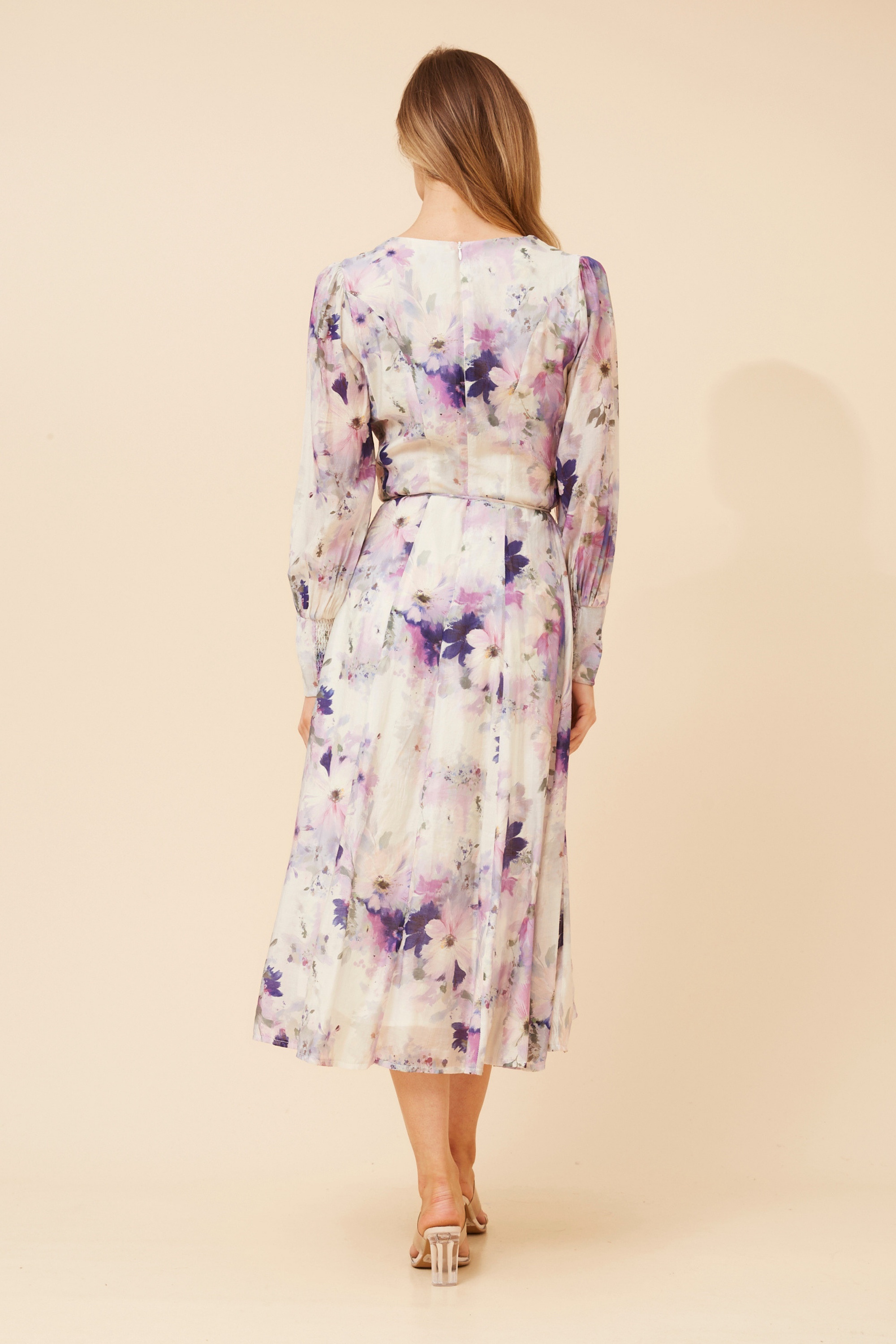 JANAE FLORAL MIDI DRESS