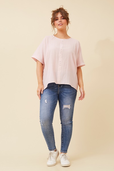JANETH BUTTON DETAIL TOP