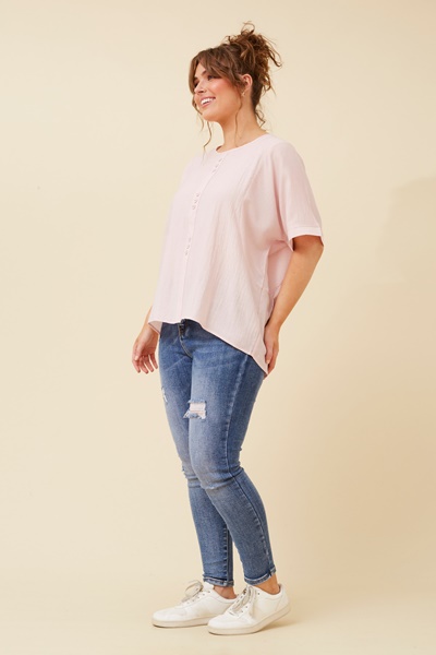 JANETH BUTTON DETAIL TOP