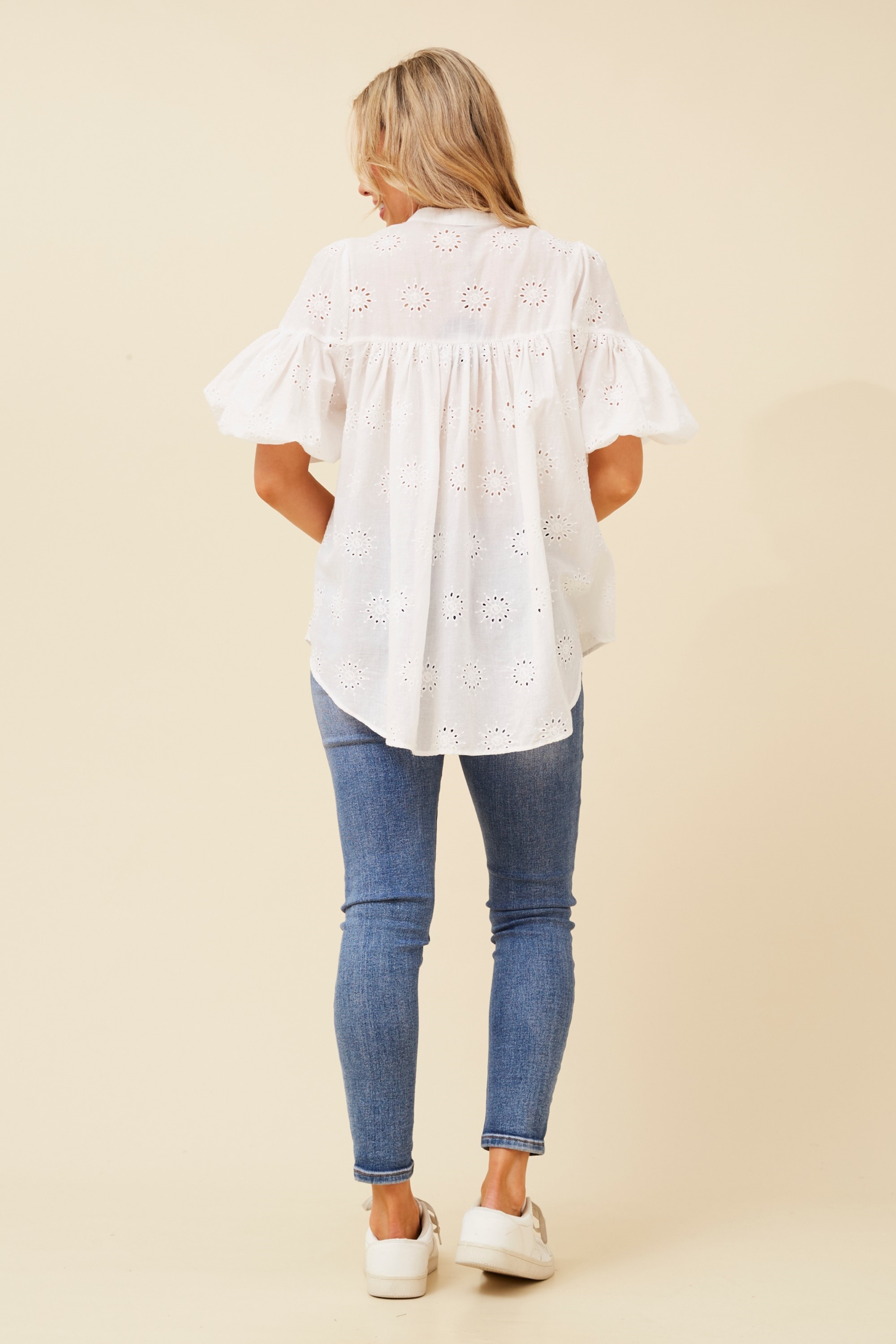 JANICE BRODERIE ANGLAISE TOP