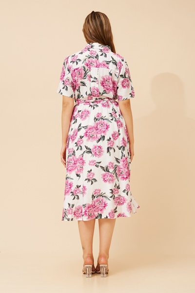 JANIYAH FLORAL PRINT SHIRT DRESS
