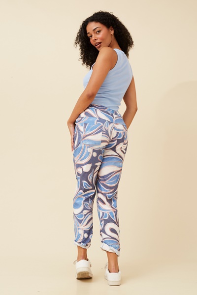 JANJA ABSTRACT PRINT JOGGER PANTS