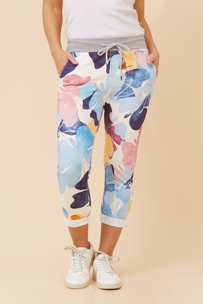JANJA BUTTERFLY PRINT PANTS