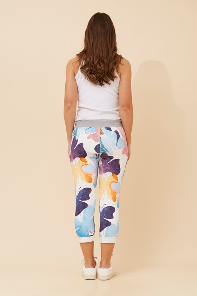 JANJA BUTTERFLY PRINT PANTS