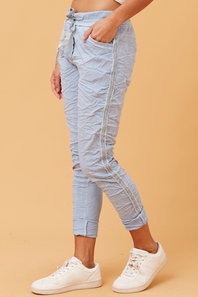 JANJA DIAMANTE DETAIL JOGGER PANTS