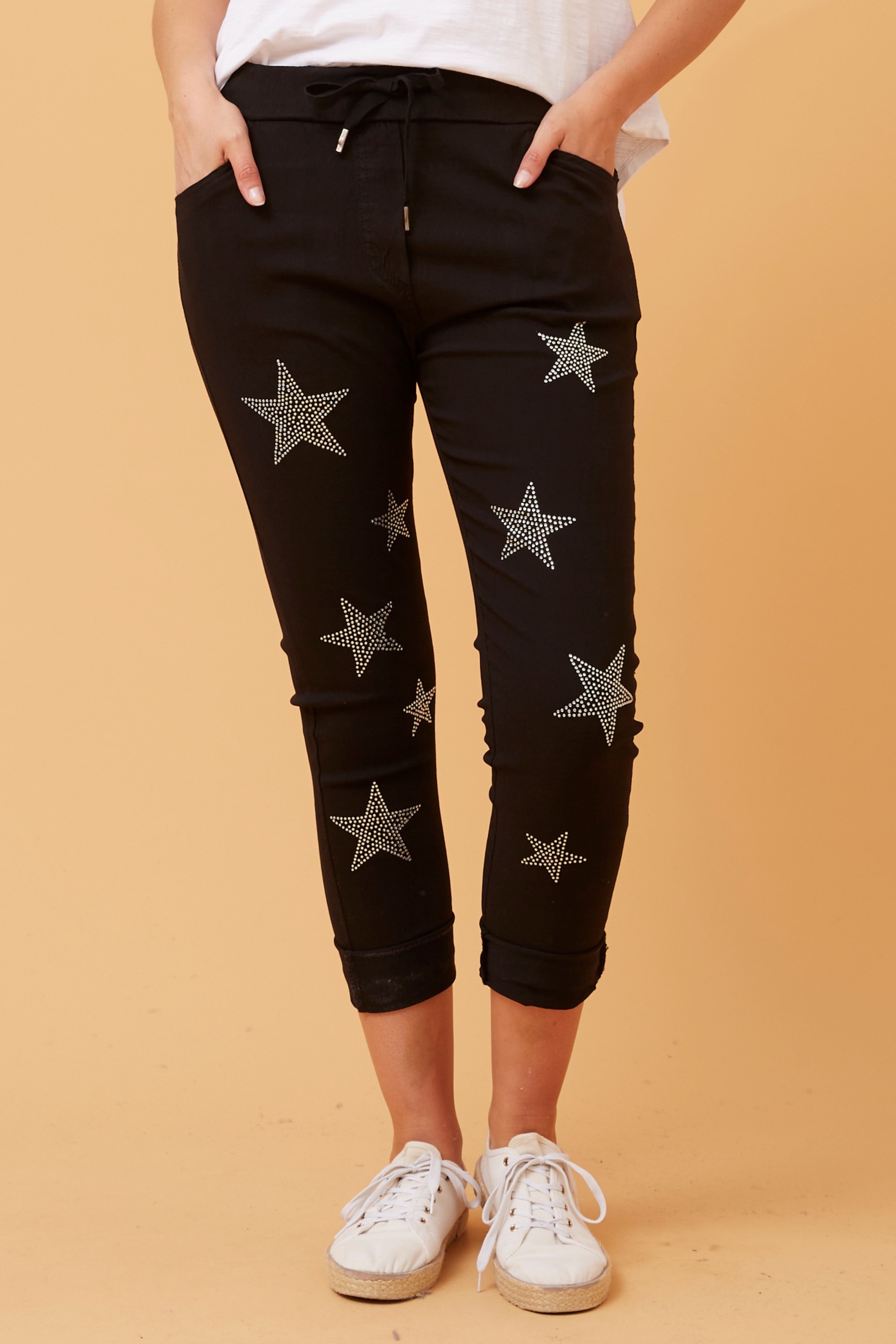 Star print hot sale joggers