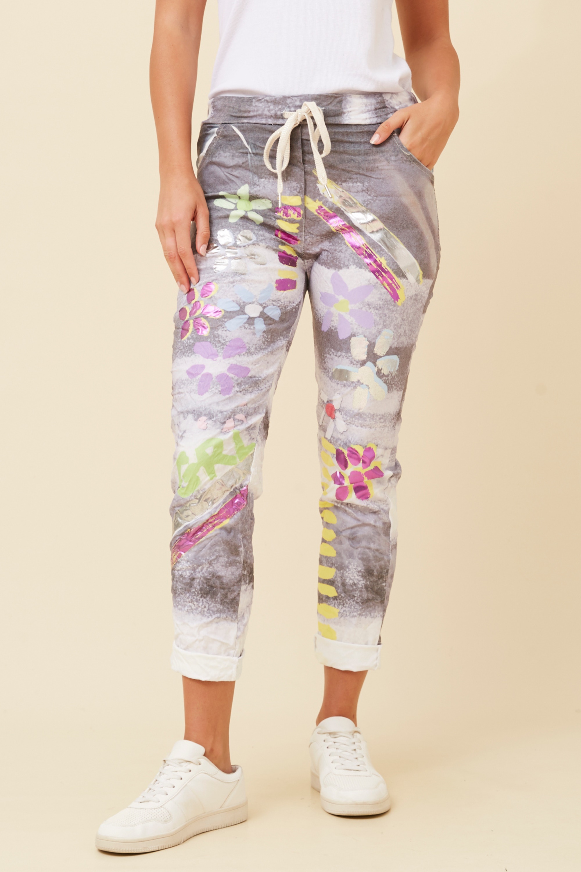 JANJA FLORAL JOGGER PANTS