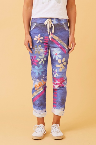 JANJA FLORAL JOGGER PANTS
