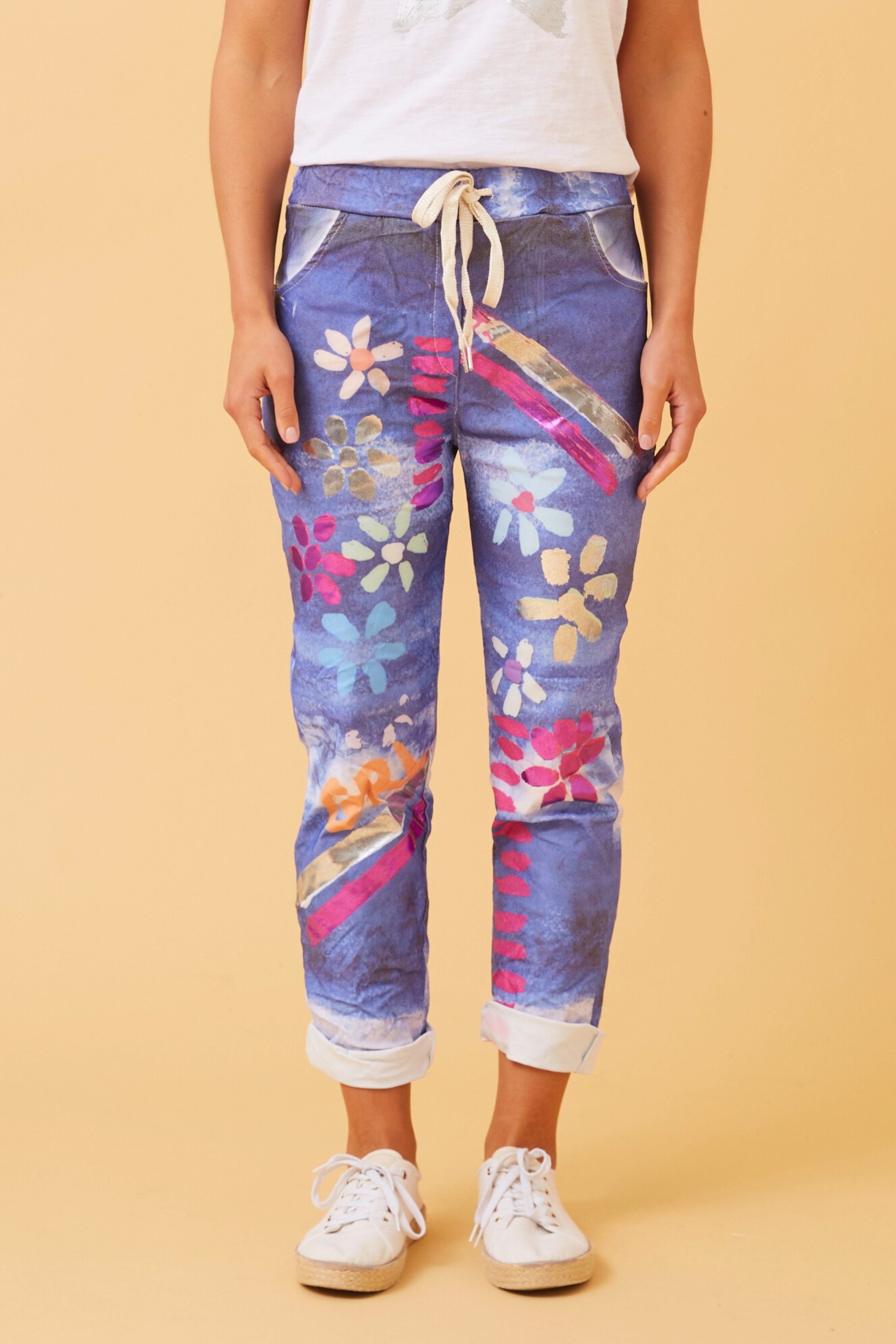 JANJA FLORAL JOGGER PANTS