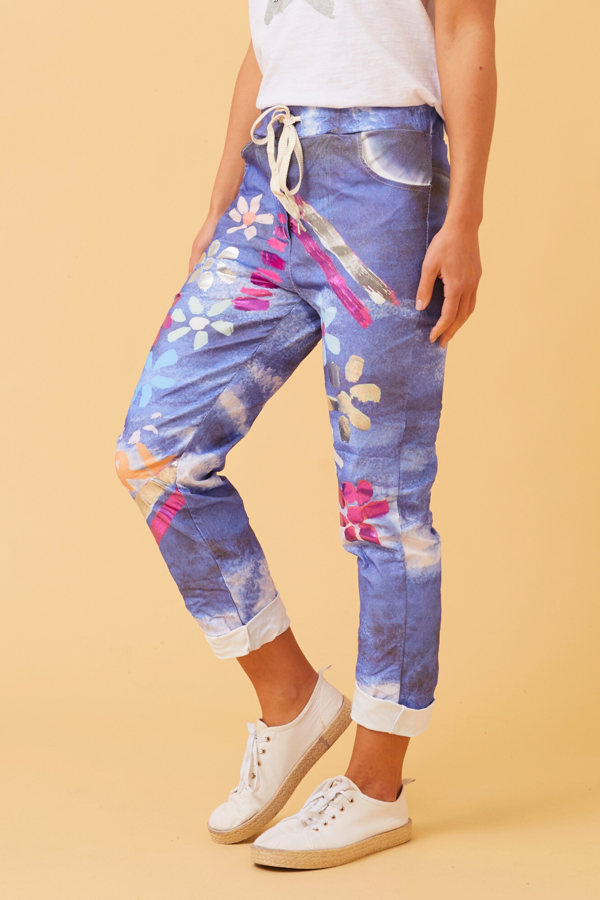 JANJA FLORAL JOGGER PANTS