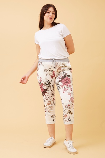 JANJA FLORAL JOGGER PANTS