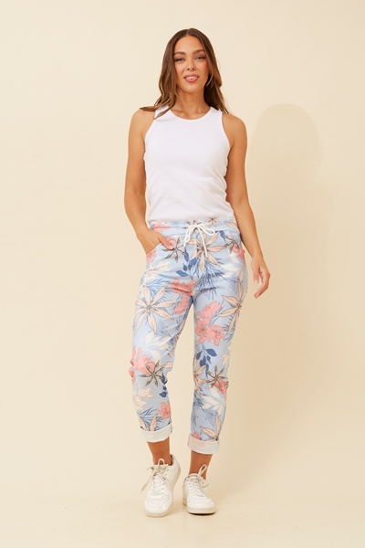 JANJA FLORAL JOGGER PANTS