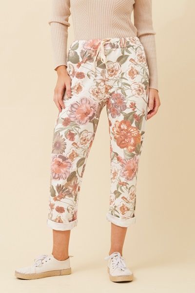 JANJA FLORAL JOGGER PANTS