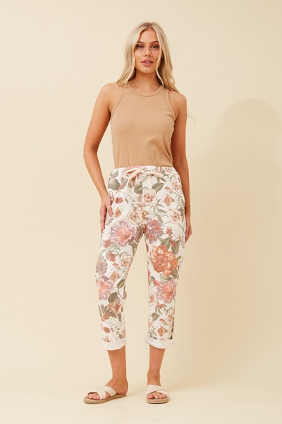 JANJA FLORAL JOGGER PANTS