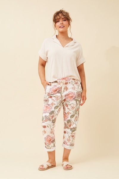 JANJA FLORAL JOGGER PANTS