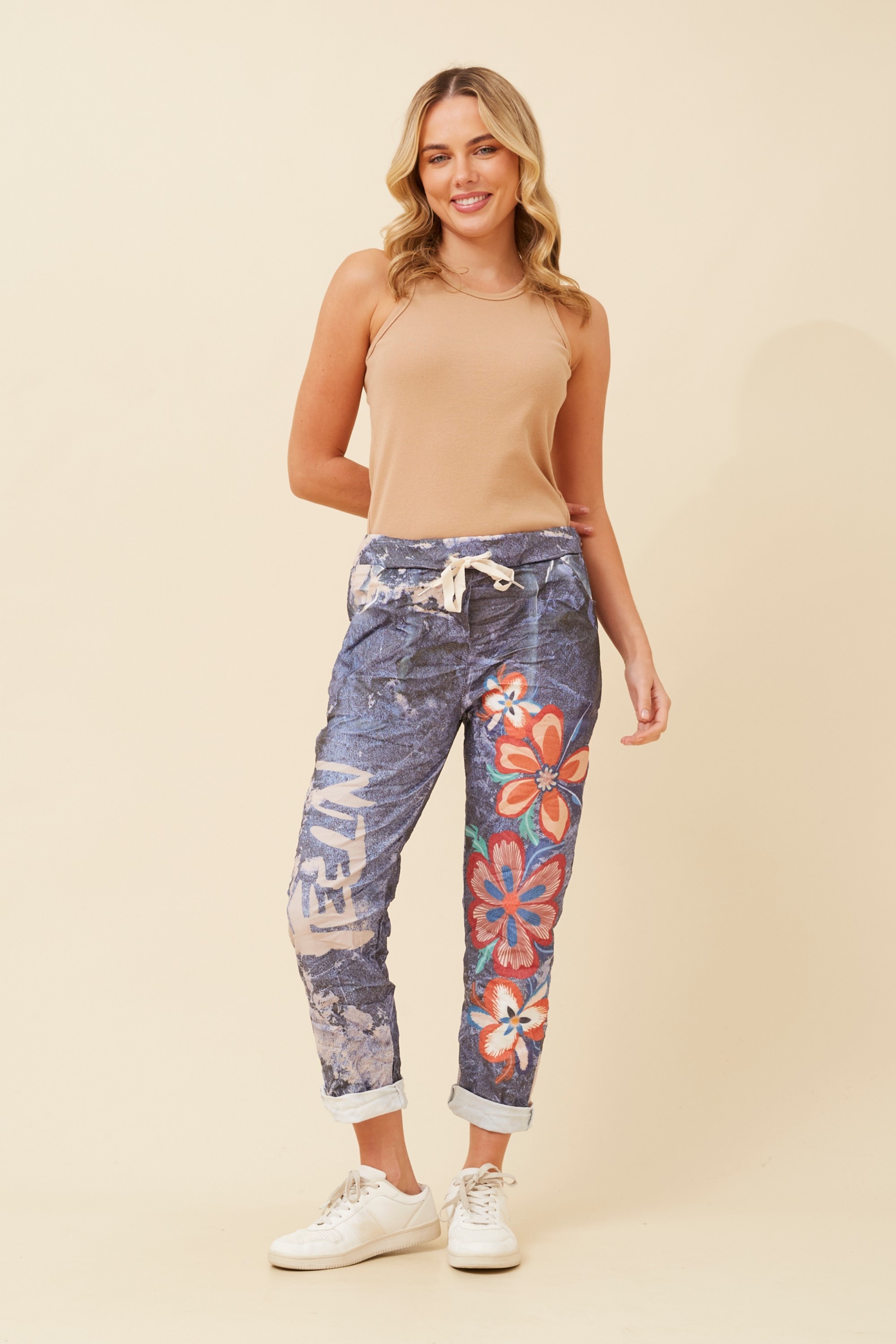 JANJA FLORAL JOGGER PANTS