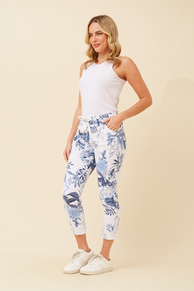 JANJA FLORAL JOGGER PANTS