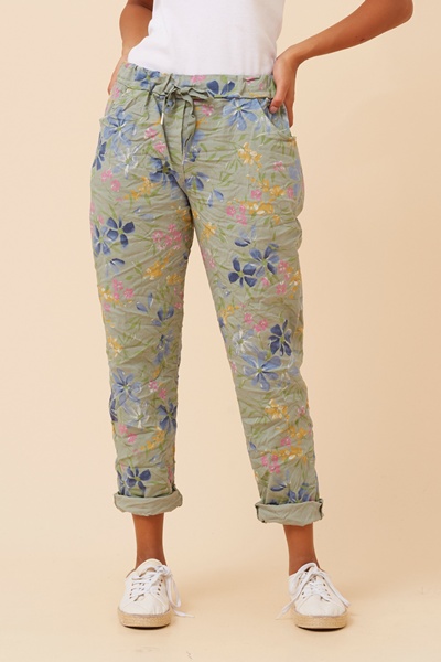 JANJA FLORAL JOGGER PANTS