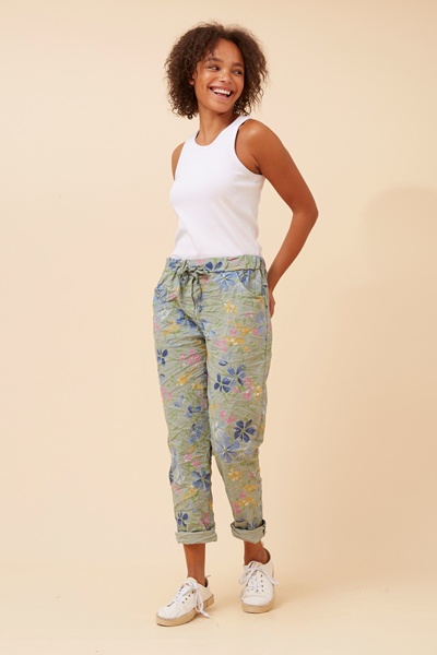 JANJA FLORAL JOGGER PANTS