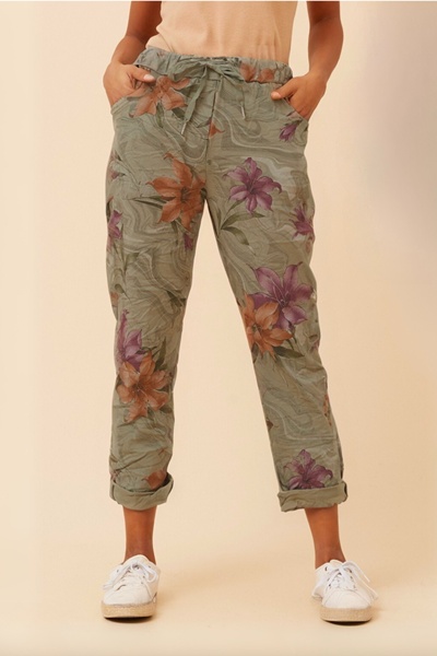 JANJA FLORAL JOGGER PANTS