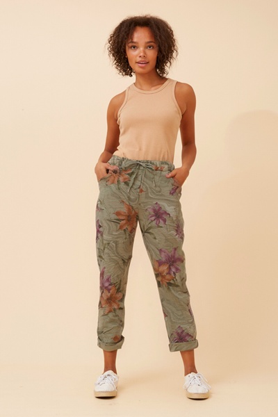 JANJA FLORAL JOGGER PANTS