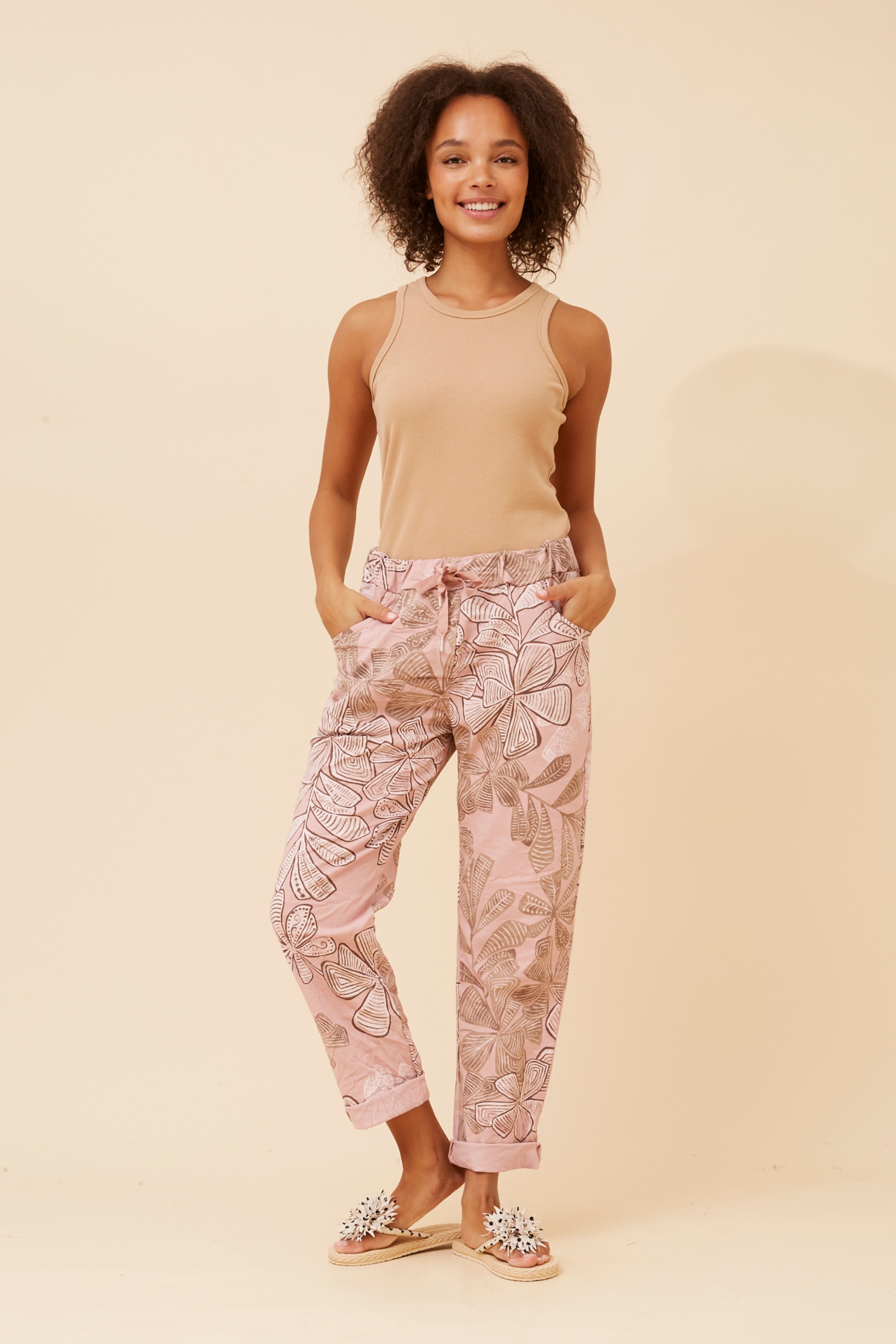 JANJA FLORAL JOGGER PANTS