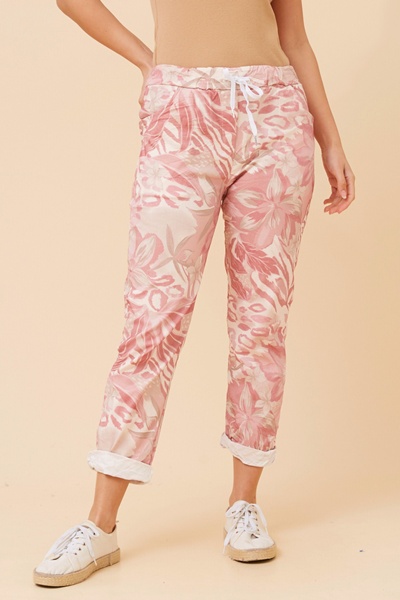 JANJA FLORAL JOGGER PANTS