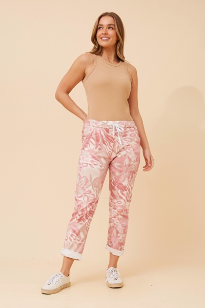 JANJA FLORAL JOGGER PANTS
