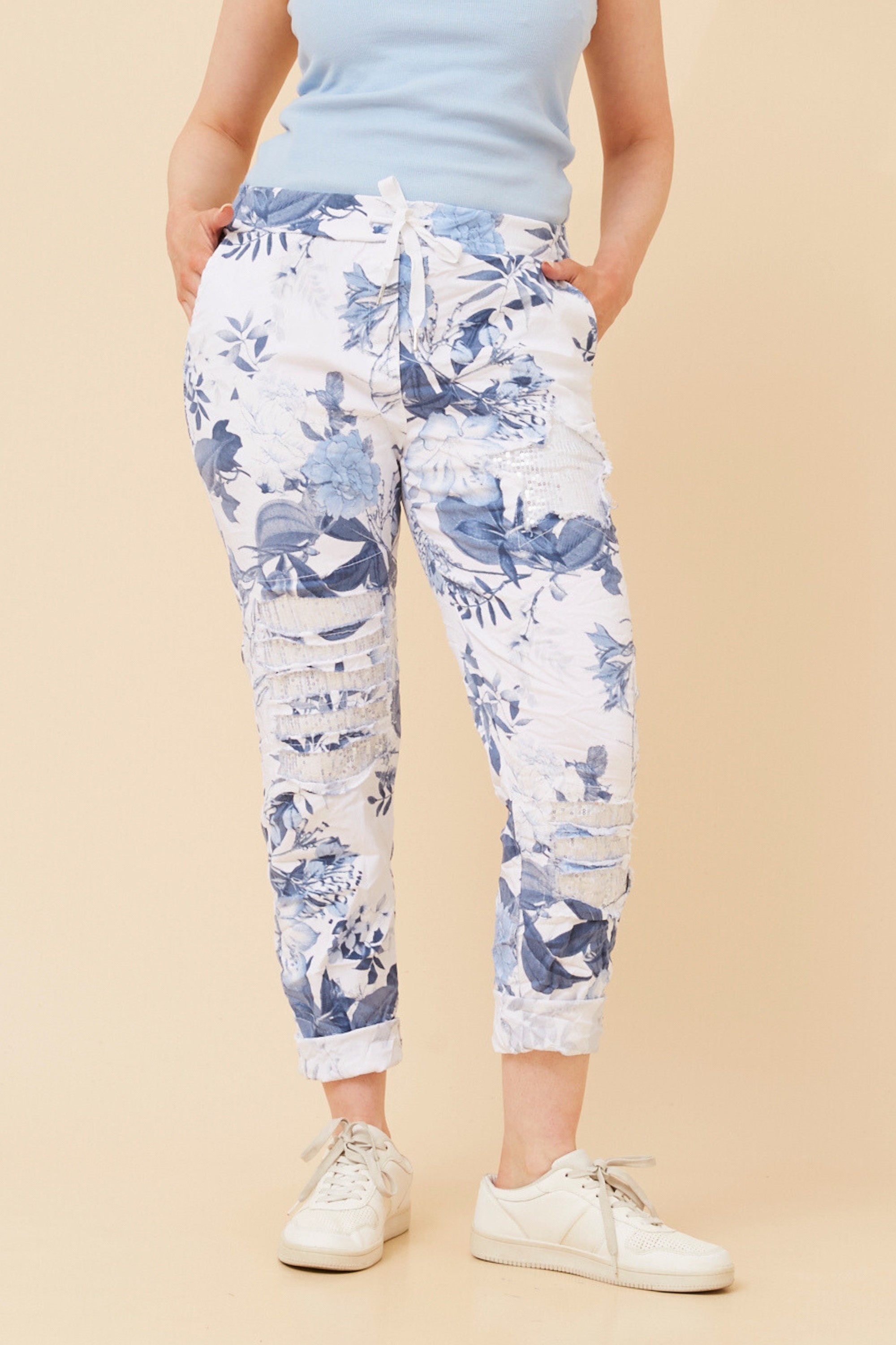JANJA FLORAL JOGGER PANTS