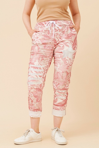 JANJA FLORAL JOGGER PANTS
