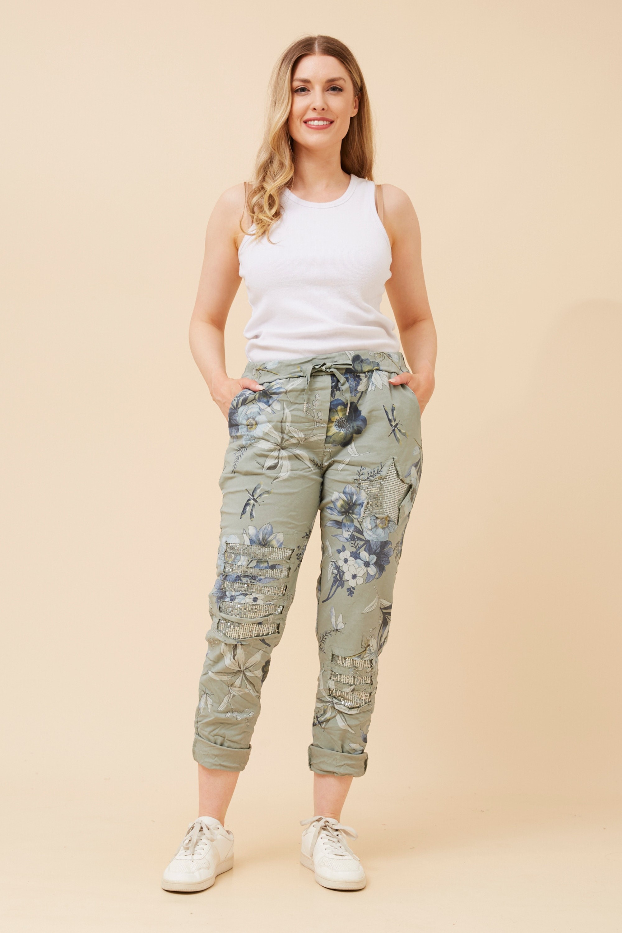 JANJA FLORAL JOGGER PANTS