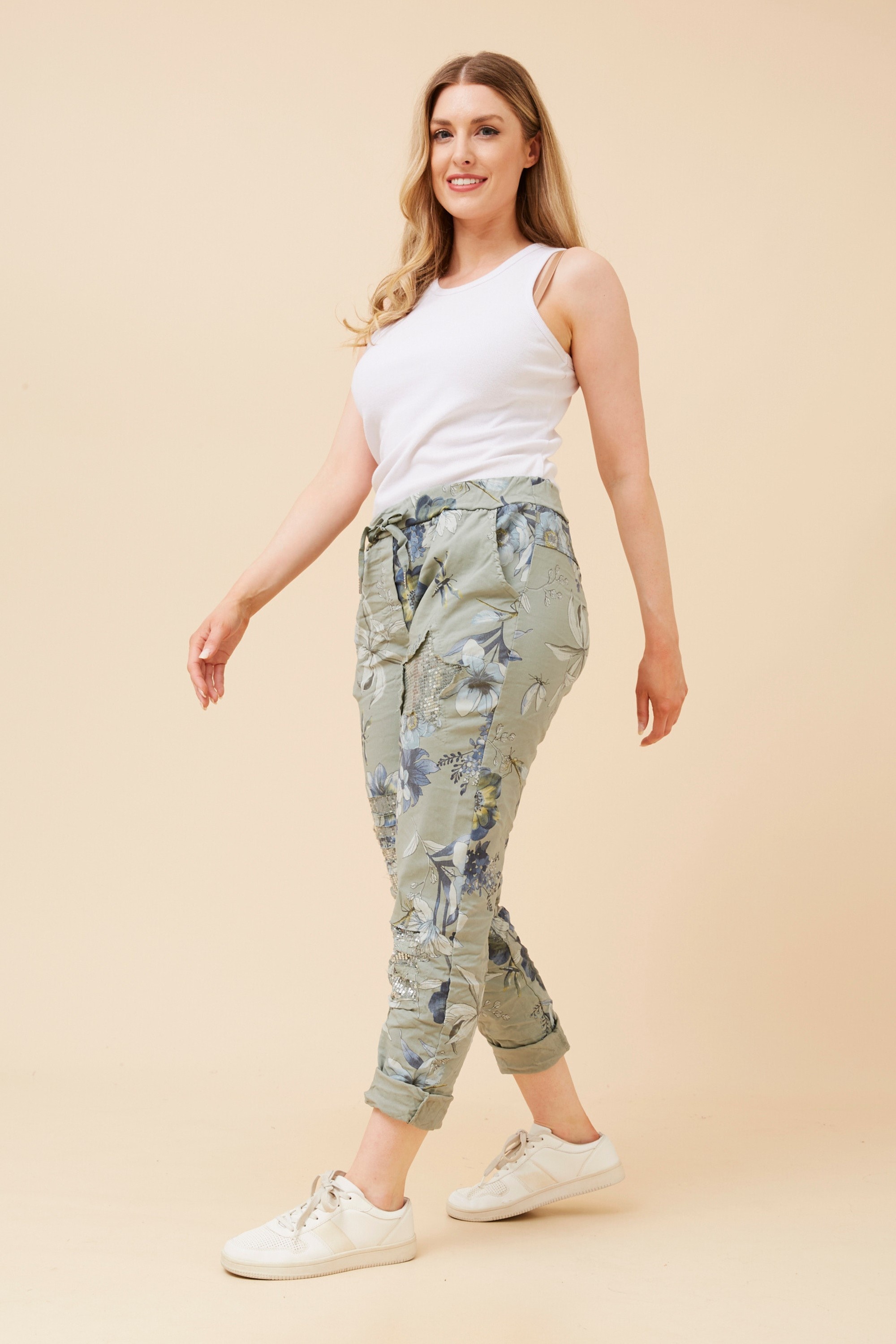 JANJA FLORAL JOGGER PANTS