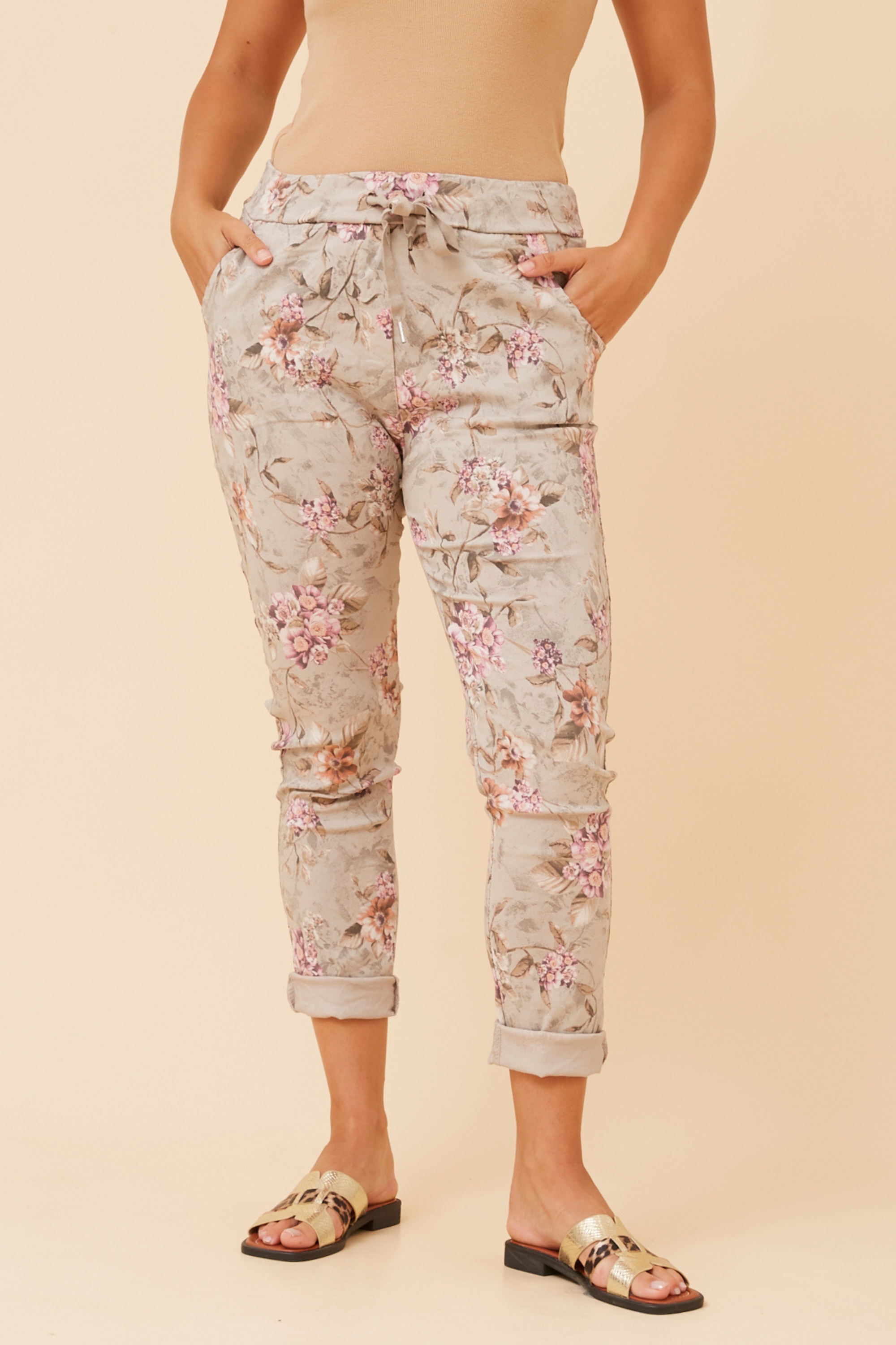 JANJA FLORAL JOGGER PANTS