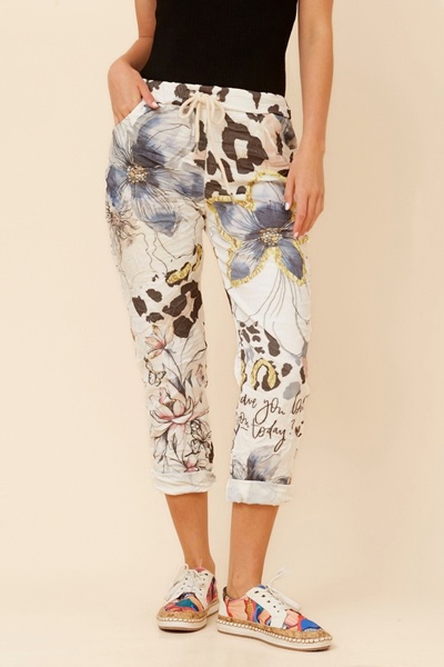 JANJA FLORAL JOGGER PANTS