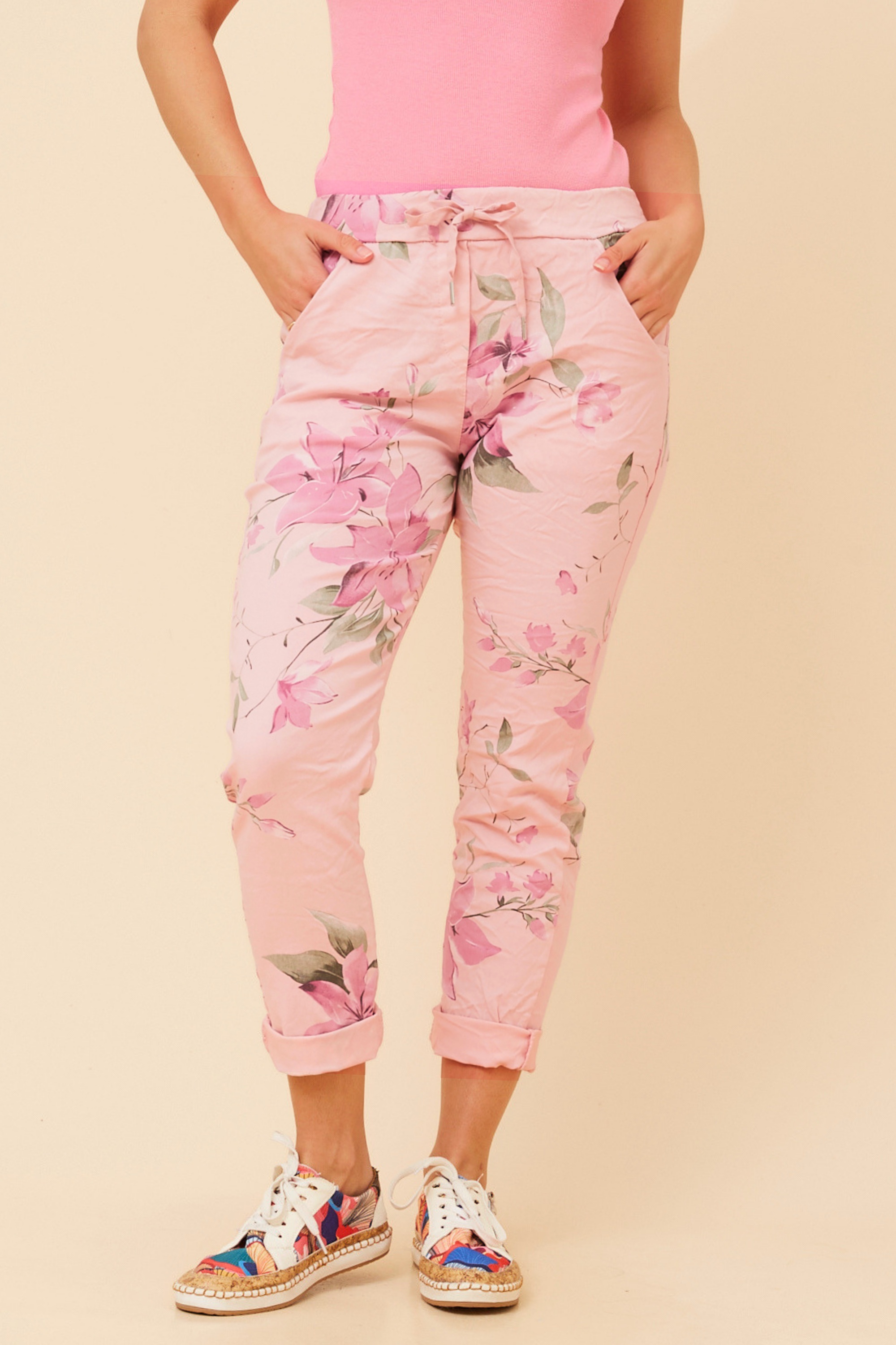 JANJA FLORAL JOGGER PANTS