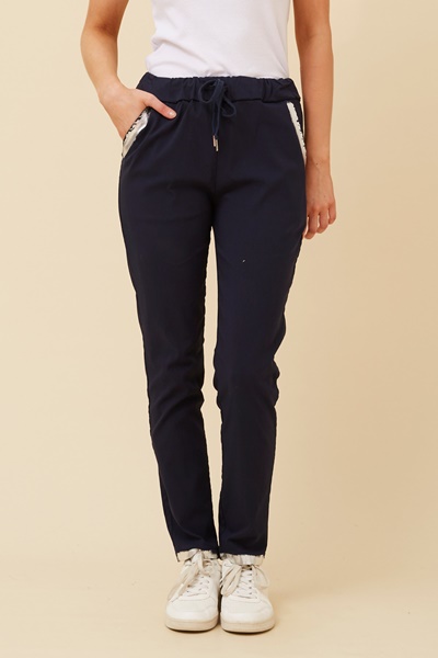 JANJA FOIL PRINT JOGGER PANTS