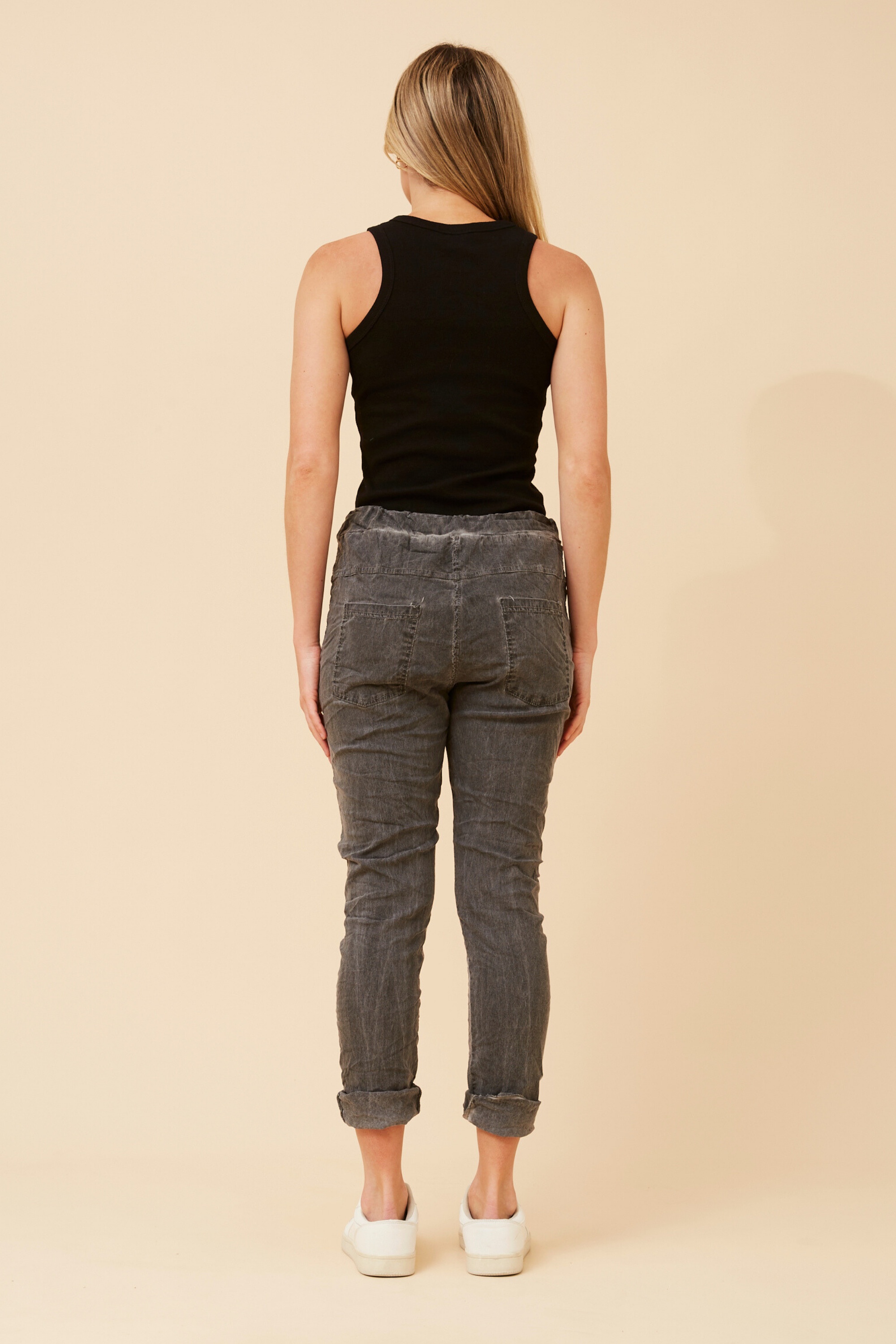 JANJA FOIL PRINT PANTS