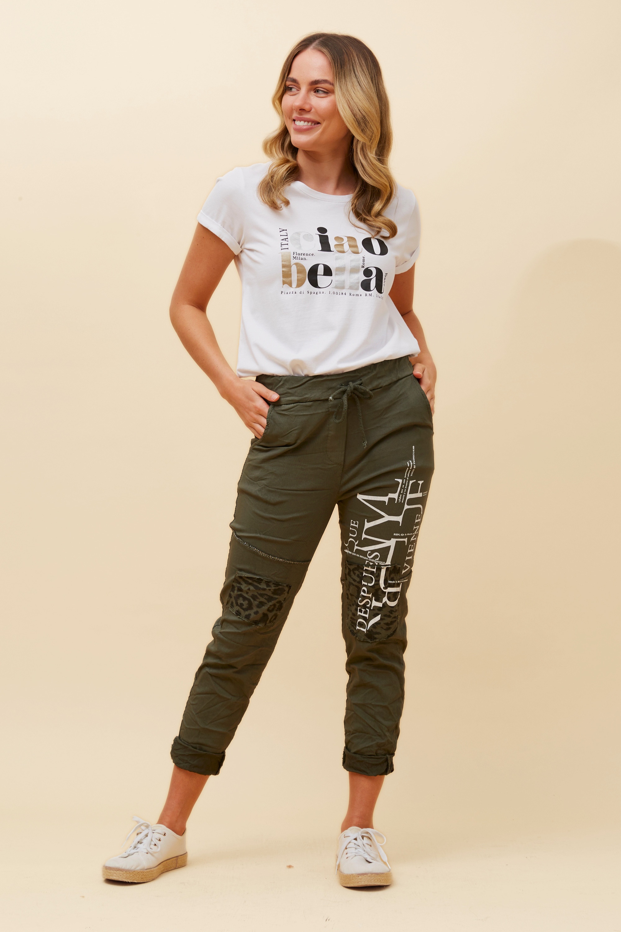 JANJA GRAPHIC JOGGER PANTS