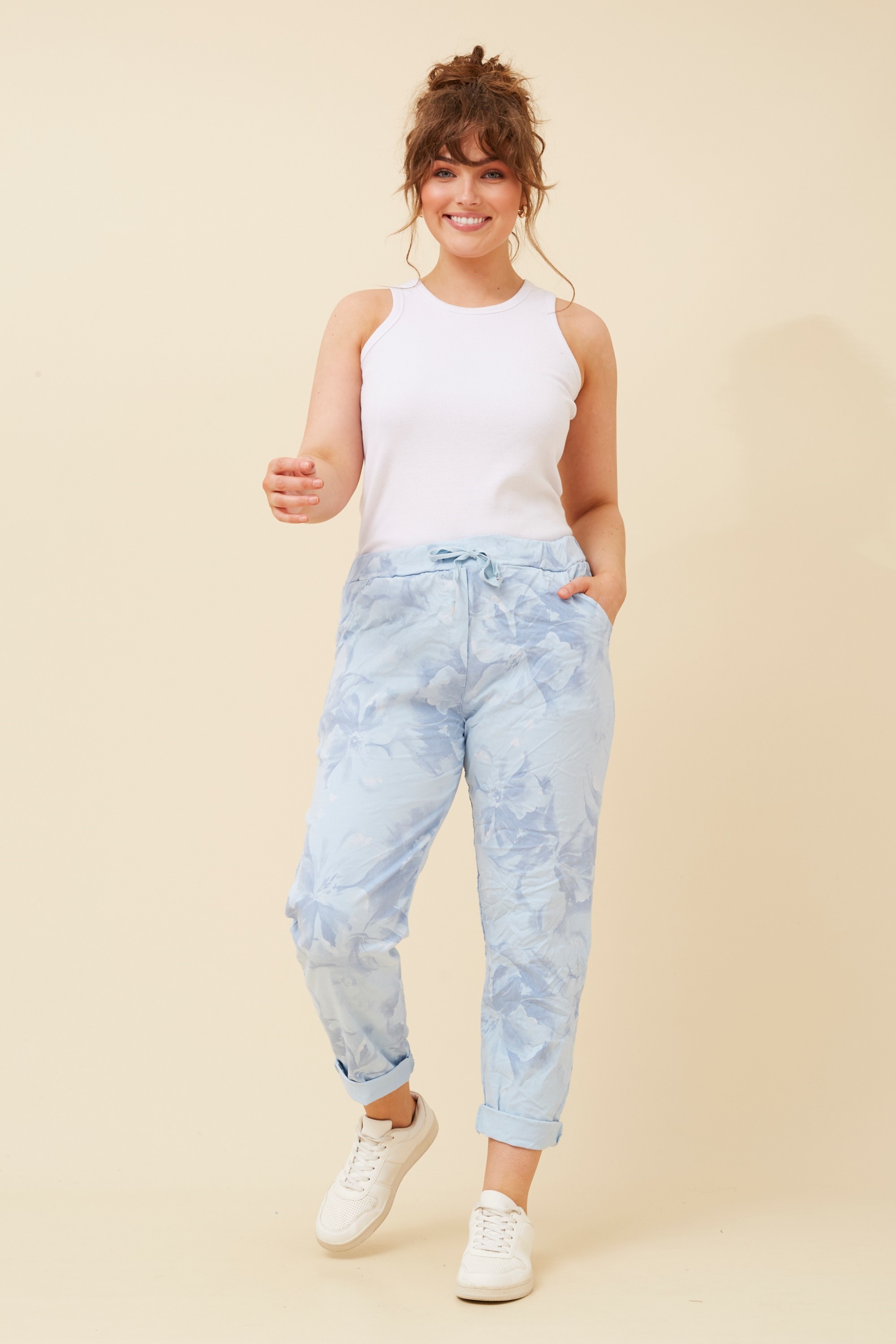 JANJA PRINTED JOGGER PANTS