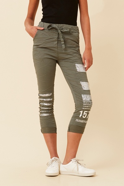 JANJA SEQUIN JOGGER PANTS