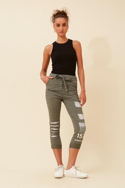 JANJA SEQUIN JOGGER PANTS