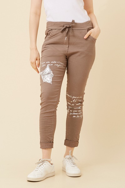 JANJA SEQUIN JOGGER PANTS