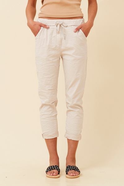 JANJA SOLID JOGGER PANTS
