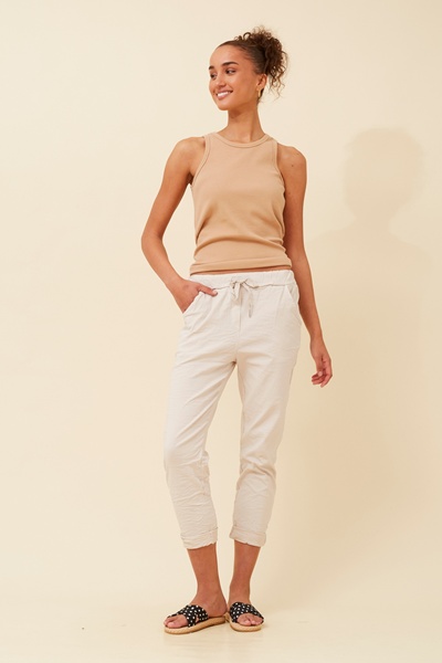 JANJA SOLID JOGGER PANTS