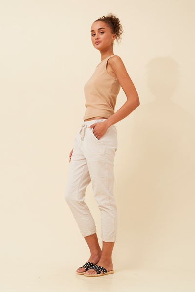 JANJA SOLID JOGGER PANTS