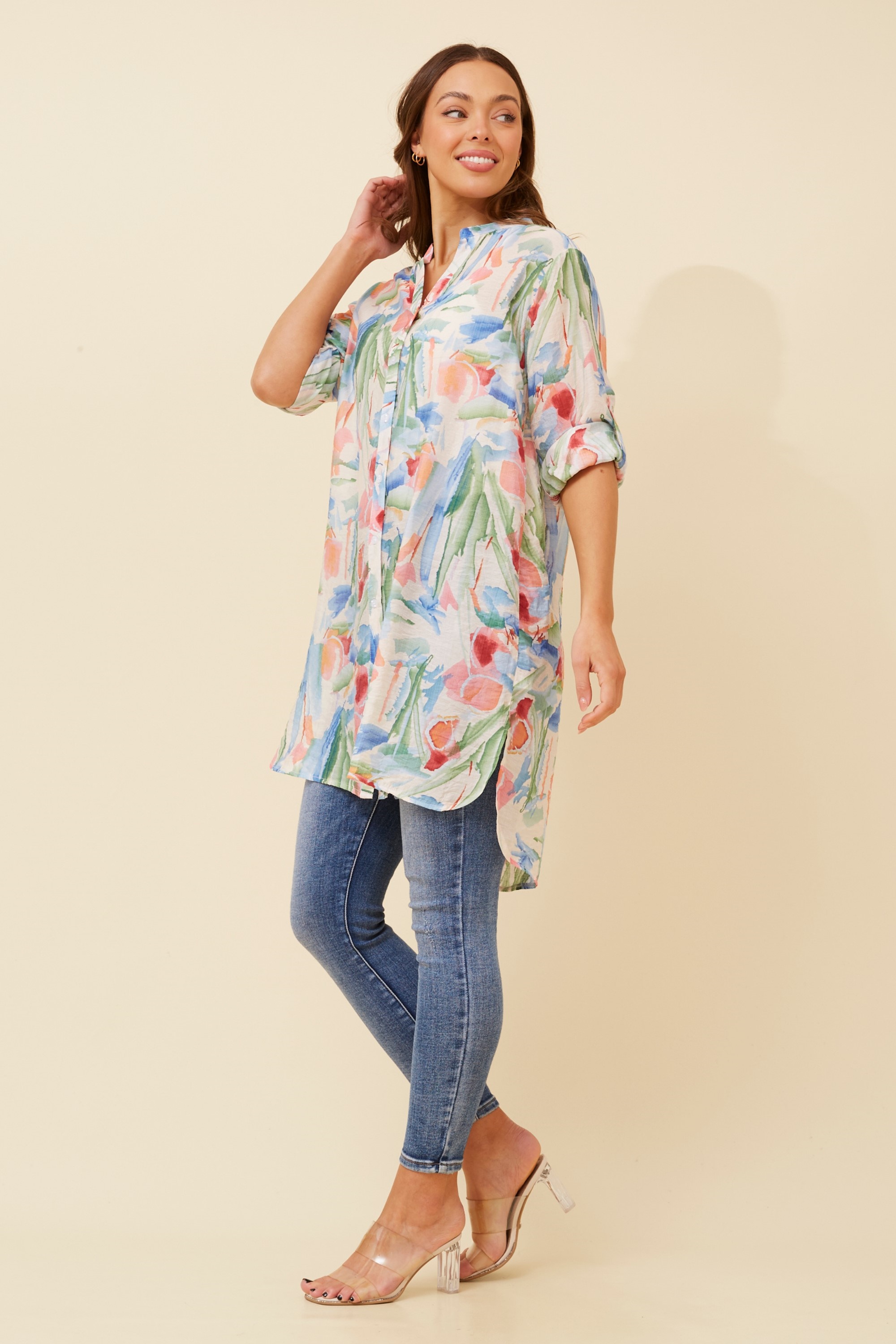 JANSON ABSTRACT PRINT SHIRT